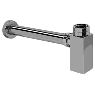 Квадратен сифон за мивка QUADRO 11/4" ХРОМ