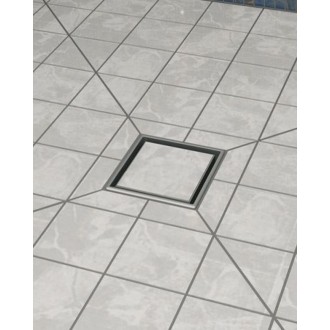 Подов сифон за плочка, квадратен с клапа 10х10 Подов сифон за плочка, квадратен с клапа 10х10