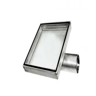 Подов сифон за плочка, квадратен с клапа 10х10 Подов сифон за плочка, квадратен с клапа 10х10