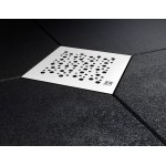 Подов сифон с дизайнерска решетка CIRCLES 10х10см