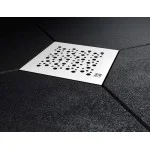 Подов сифон с дизайнерска решетка CIRCLES 10х10см