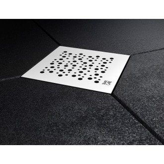 Подов сифон с дизайнерска решетка CIRCLES 10х10см Подов сифон с дизайнерска решетка CIRCLES 10х10см