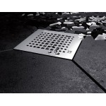 Подов сифон с дизайнерска решетка QUADRIC 10х10см