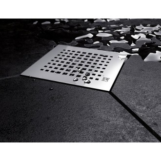 Подов сифон с дизайнерска решетка QUADRIC 10х10см Подов сифон с дизайнерска решетка QUADRIC 10х10см