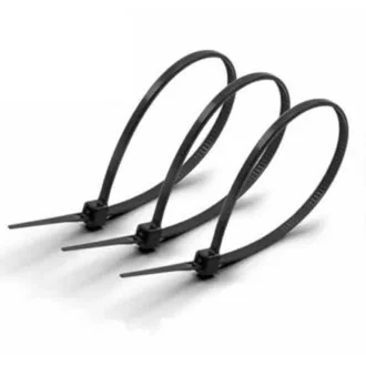 Кабелни връзки (свински опашки) 370х3.6мм ЧЕРНИ