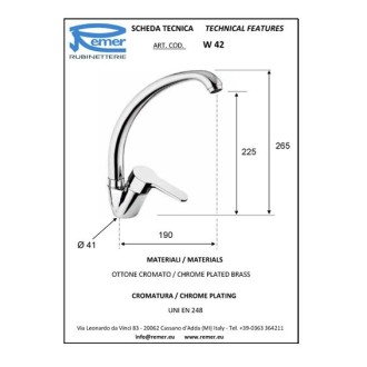 Кухненски смесител WINNER с висока подвижна лебедка Кухненски смесител WINNER с висока подвижна лебедка