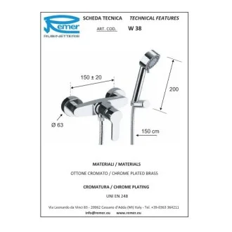 Смесител за душ кабина WINNER Смесител за душ кабина WINNER