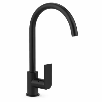 Стоящ смесител за кухня Firmer черен мат