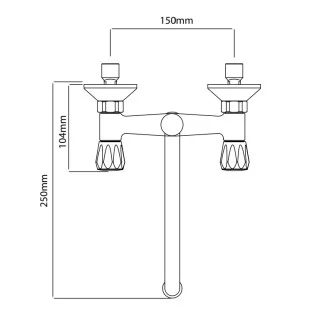 Смесител за кухня Dahlia U дълга лебедка