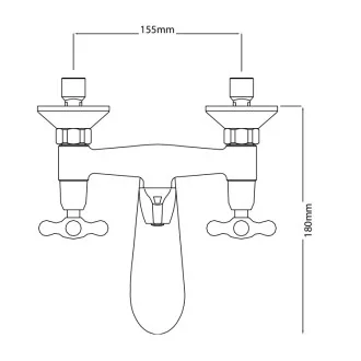 Смесител душ-батерия Retro Classic с аксесоари Смесител душ-батерия Retro Classic с аксесоари