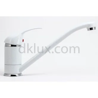 Цветен смесител за кухня Colori бял гранит