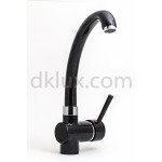 Цветен смесител с висок чучур Colori черен гранит