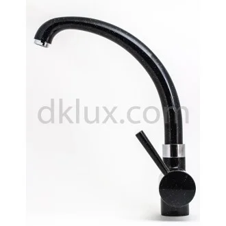 Цветен смесител с висок чучур Colori черен гранит Цветен смесител с висок чучур Colori черен гранит