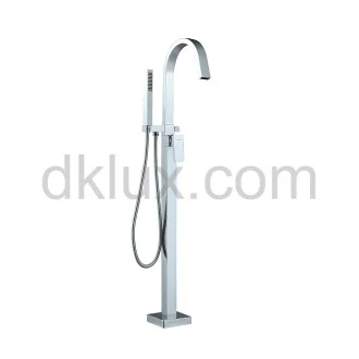 Дизайнерски смесител за вана с душ за ПОДОВ МОНТАЖ