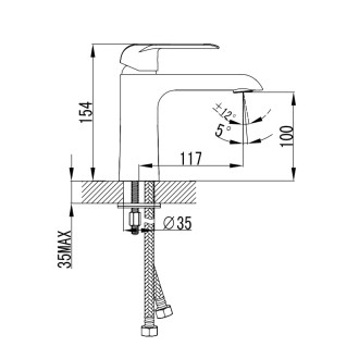 Дизайнерски смесител за умивалник ALTA Дизайнерски смесител за умивалник ALTA