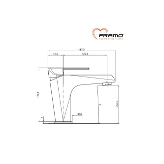 Смесител за умивалник FRAMO ITALY E100 Смесител за умивалник FRAMO ITALY E100