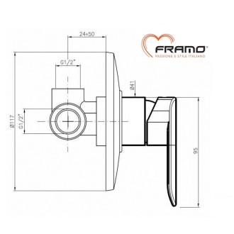 Смесител за вграждане FRAMO ITALY C300 Смесител за вграждане FRAMO ITALY C300