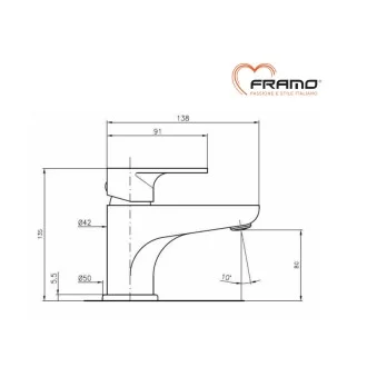 Смесител за умивалник FRAMO ITALY A100 Смесител за умивалник FRAMO ITALY A100