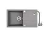 Комплект кухненска мивка и смесител Серия Barbados Grey