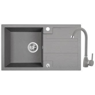 Комплект кухненска мивка и смесител Серия Barbados Grey Комплект кухненска мивка и смесител Серия Barbados Grey