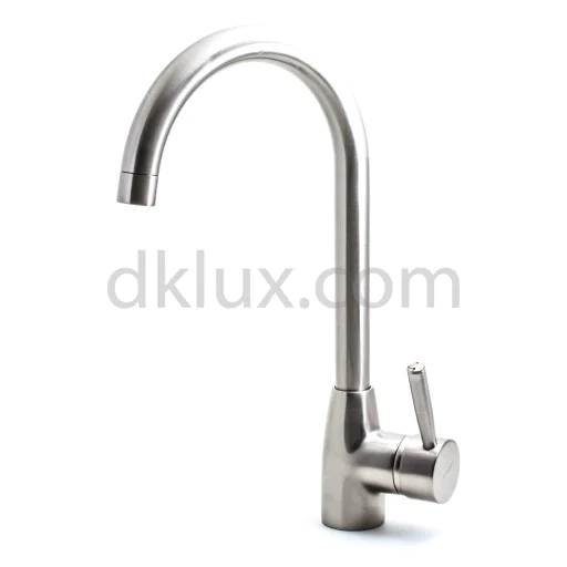 Кухненски смесител стоящ SWAN цвят Inox (Кухненски смесител SWAN BRUSHED NICKEL) на цени от 129.99 лв. само в dklux.com