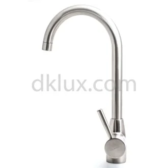 Кухненски смесител стоящ SWAN цвят Inox