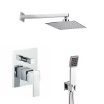 Душ система за вграждане QUADRO с ПОДВИЖЕН ДУШ