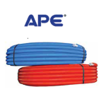 Pex-Al-Pex тръба с ИЗОЛАЦИЯ Ф16 синя APE Италия