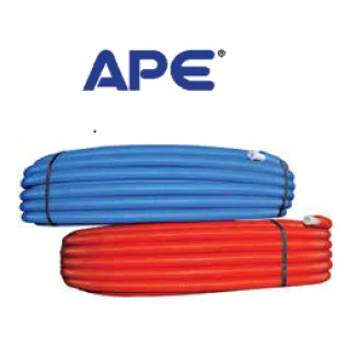 Pex-Al-Pex тръба с ИЗОЛАЦИЯ Ф20 APE Италия ЧЕРВЕНА