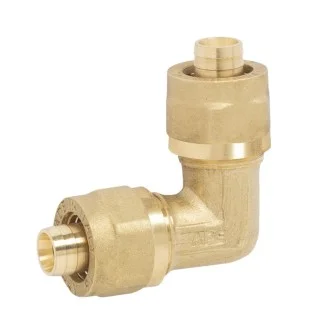 APE коляно ДВУСТРАННО за pex-al-pex тръби Ф16хФ16