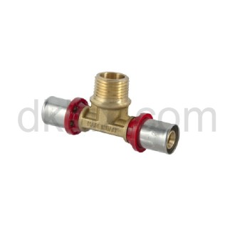 Прес тройник Ф16х1/2"М за pex-al-pex тръби FORNARA Прес тройник Ф16х1/2"М за pex-al-pex тръби FORNARA