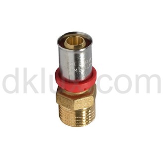 Прес връзка Ф16х1/2"М за pex-al-pex тръби FORNARA Прес връзка Ф16х1/2"М за pex-al-pex тръби FORNARA
