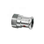 Стоманен прес-преход ЖЕНСКИ, поцинкован, Ф18 х 1/2 