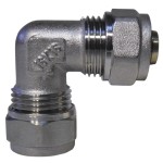 Връзка коляно ДВОЙНА Ф16хФ16, месинг, разглобяема 