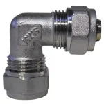 Връзка коляно ДВОЙНА Ф18хФ18, месинг, разглобяема 