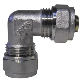 Връзка коляно ДВОЙНА Ф16хФ16, месинг, разглобяема 