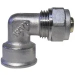 Адаптор ЪГЛОВ за многослойна тръба Ф16х3/4" ЖЕНСКИ