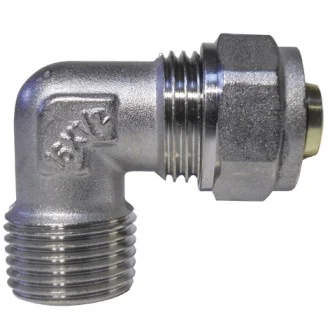 Адаптор ЪГЛОВ за многослойна тръба Ф20х3/4" МЪЖКИ Адаптор ЪГЛОВ за многослойна тръба Ф20х3/4" МЪЖКИ