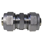 Права връзка ДВОЙНА Ф18хФ18 месинг, разглобяема