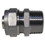 Адаптор Ф20х1/2" МЪЖКИ за тръба с алуминиева вложка 