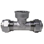 Тройник ЖЕНСКИ Ф16х1/2"хФ16 за Pex-Al-Pex тръби