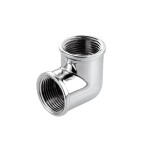 КОЛЯНО ЖЕНСКО 3/8"Fх3/8"F месинг, ХРОМИРАНО ПОКРИТИЕ
