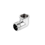 КОЛЯНО НИПЕЛ 1"Fх1"М месинг, ХРОМИРАНО ПОКРИТИЕ