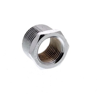 Редукция ВРН 1/2"х1/4" месинг, ХРОМИРАНО ПОКРИТИЕ Редукция ВРН 1/2"х1/4" месинг, ХРОМИРАНО ПОКРИТИЕ