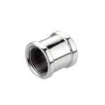 МУФА 1/2"Жх1/2"Ж месинг, ХРОМИРАНО ПОКРИТИЕ