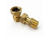 НИПЕЛ с Холендрова гайка 1/2"Мх1/2"Ж МЕСИНГ без покритие