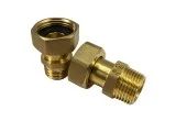 НИПЕЛ с Холендрова гайка 3/4"Мх3/4"Ж МЕСИНГ без покритие