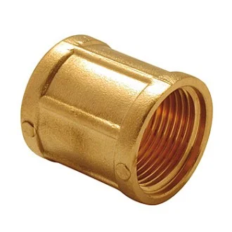 МУФА 3/4"Жх3/4"Ж МЕСИНГ без покритие МУФА 3/4"Жх3/4"Ж МЕСИНГ без покритие