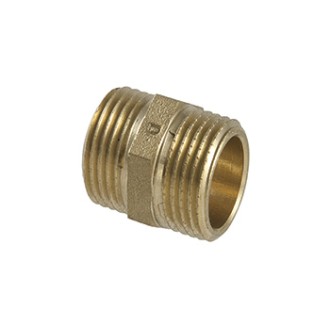 НИПЕЛ 1/8"Мх1/8"М МЕСИНГ без покритие НИПЕЛ 1/8"Мх1/8"М МЕСИНГ без покритие