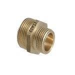 РЕДУКТИВЕН НИПЕЛ 3/8"Мх1/4"М МЕСИНГ без покритие